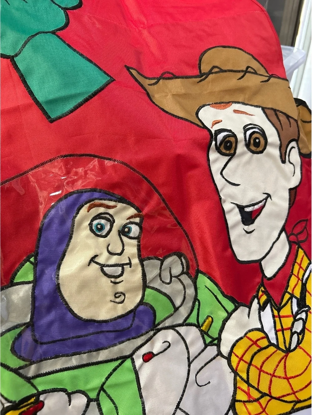 Happy holidays Toy story flag